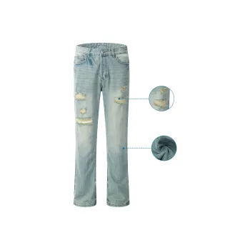 MT99 Jeans Men Cream Green