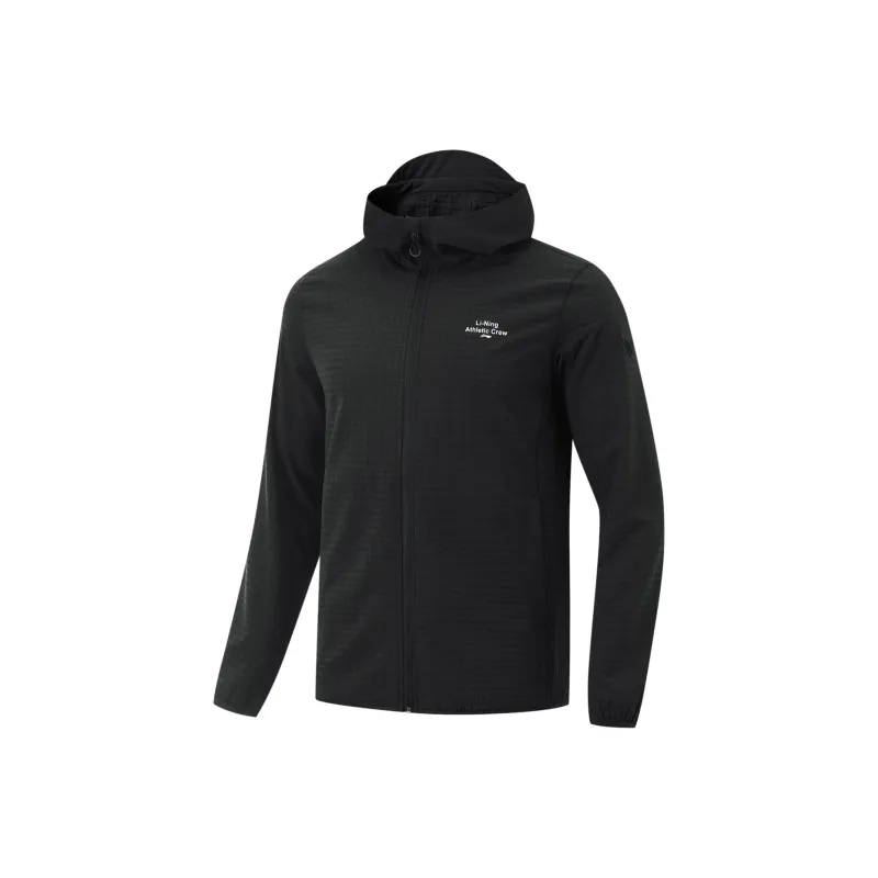 LiNing Fitness Series Trench Coat Men Black-0