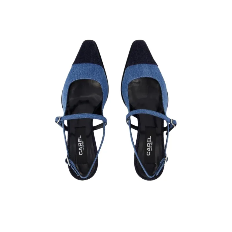 Carel Slim Heel High Heels 12.7cm Women's Blue-3