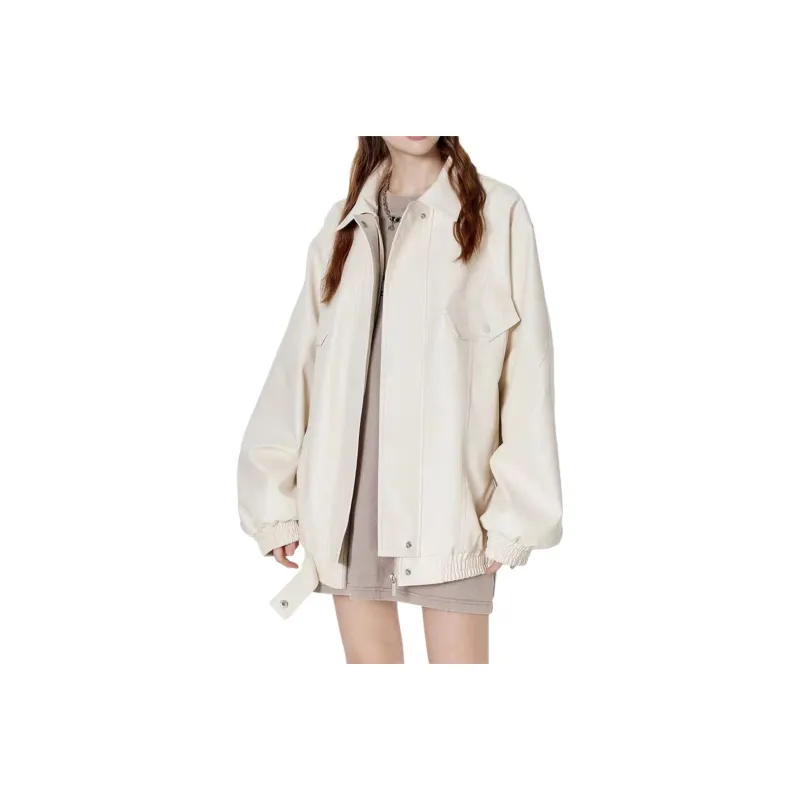 RAP PANDA Leather Jacket Unisex-4