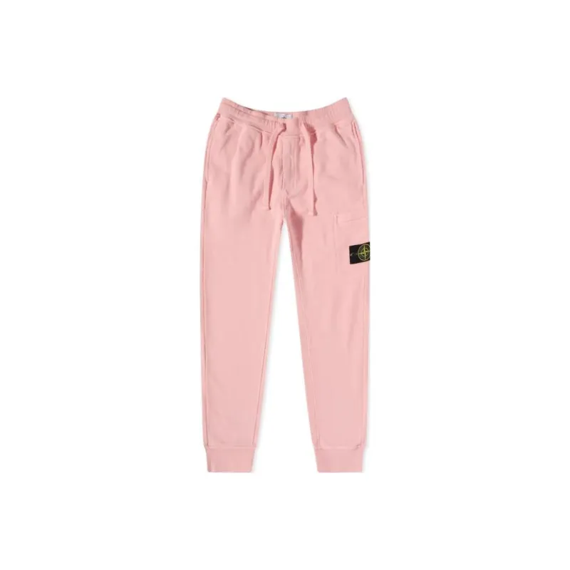 STONE ISLAND Knitted Sweatpants Men Pink-0