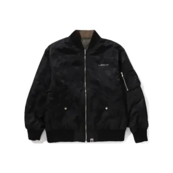 A BATHING APE Abc Camo Jacquard Bomber Jacket Jacket