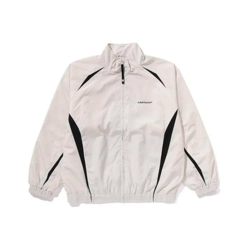 A BATHING APE Bathing Ape Logo Nylon Track Jacket-2
