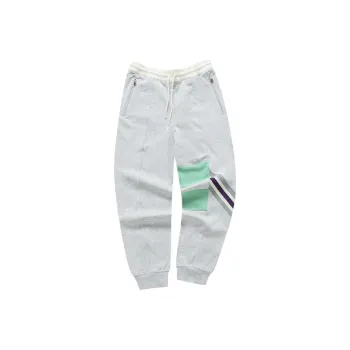 FILA FUSION x FACETASM Knitted Sweatpants Men's Silver Flower Gray
