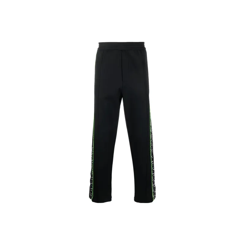 VERSACE SS23 Knitted Sports Pants Men's Black-0