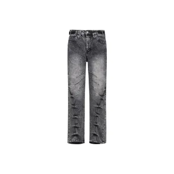 Merge Lab. Jeans Unisex Washed Black Gray
