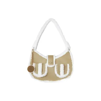 Kirsh BEARPAW Collaboration Polyester Hobo Bag Handbag Shoulder Bag Women's Camel