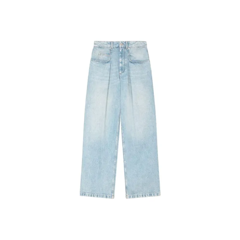 ISABEL MARANT Janael Trousers Jeans Men's Light Blue-0