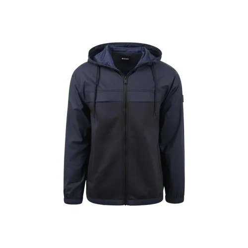HUGO BOSS Jackets & Coats Men's Dark Blue