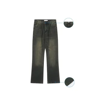 MT99 Jeans Unisex Yellow Mud Green