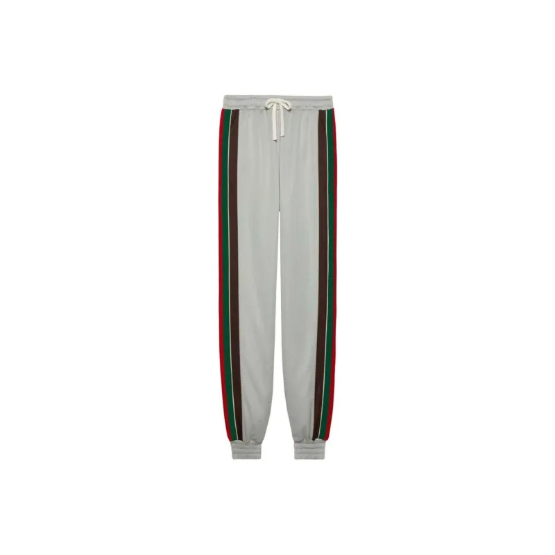 GUCCI SS23 Knitted Sweatpants Men's Gray-0