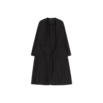 Yohji Yamamoto SS24 Trench Coat Unisex Black