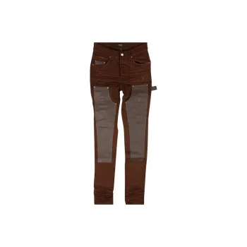 AMIRI Denim Leather Workman Pants