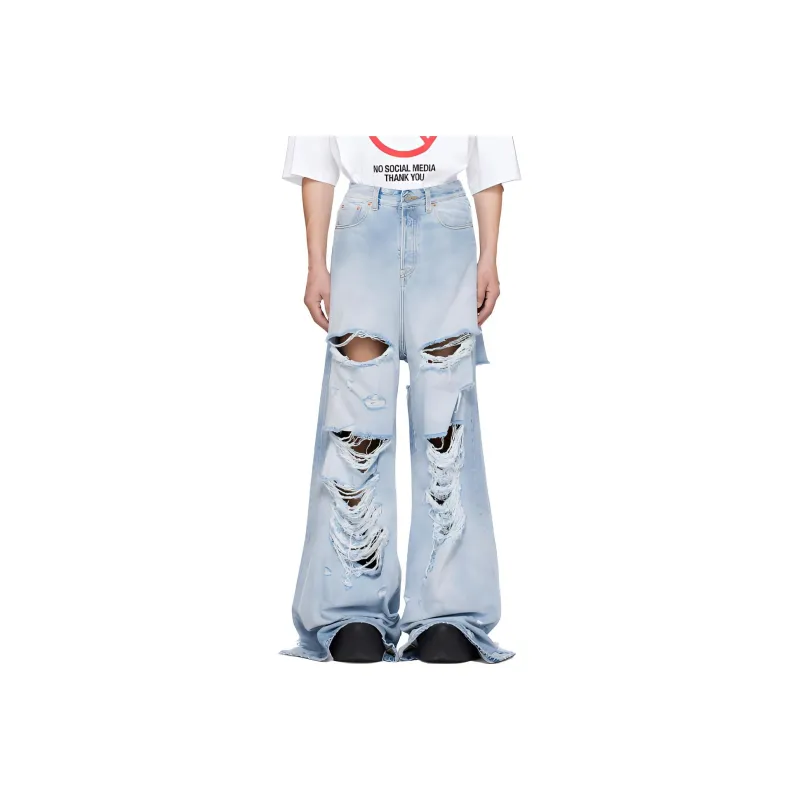 Vetements Jeans Men Light Blue-0