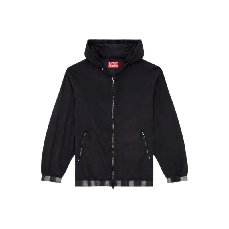DIESEL J Post Recycled Zip up Hooded Jacket-0