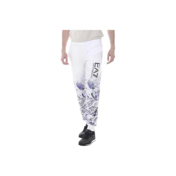 EMPORIO ARMANI EA7 Knitted Sweatpants Men's White