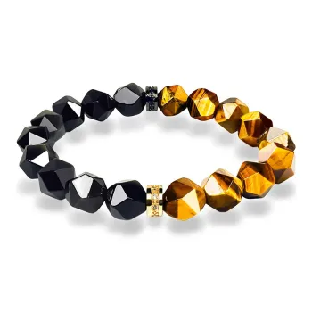 Atsuyama Natural Obsidian Bracelets Unisex