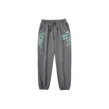 SSSAINT LOUIS Knitted Sweatpants Unisex Washed Gray