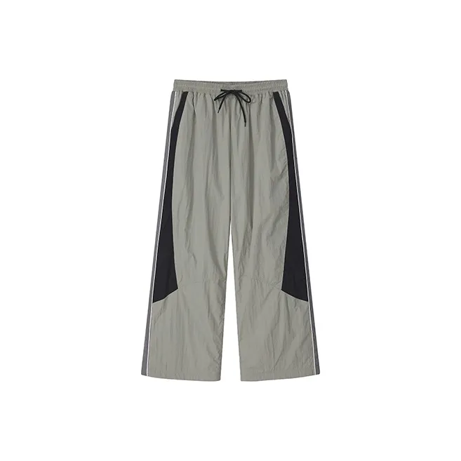 YOSHIYOYI Knitted Sports Pants Unisex Gray Green-0