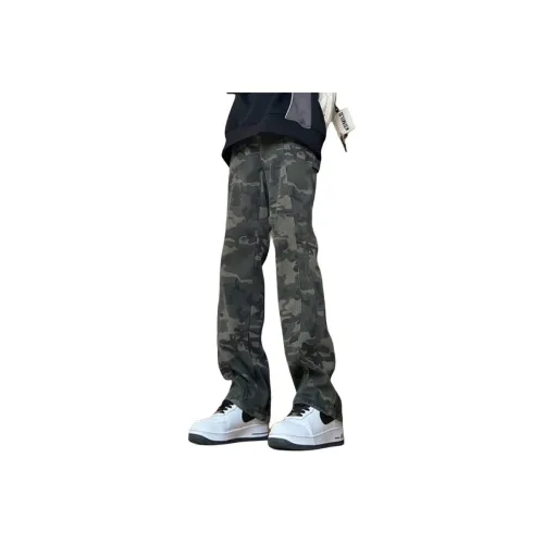 Burberry Straight fit Topstitched Washed Jeans