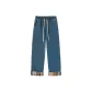 617 Lace-Up Dark Blue Fleece-Lined