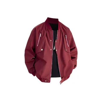 Fakeyoung Jackets Coats Unisex Burgundy