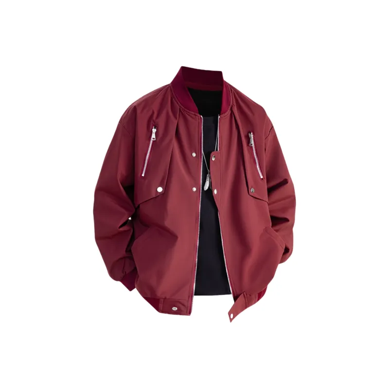 Fakeyoung Jackets Coats Unisex Burgundy-0