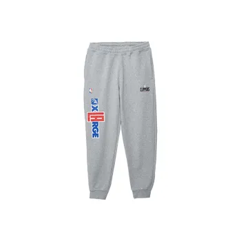New Era x XLARGE SS22 Casual Pants Fast Ship Team Unisex Gray