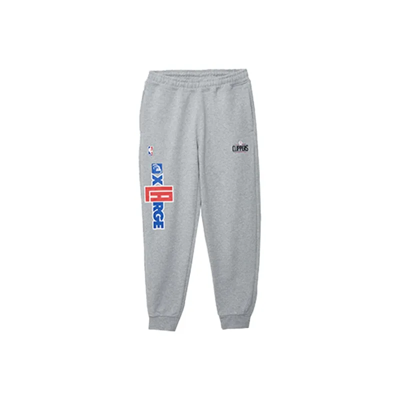 New Era x XLARGE SS22 Casual Pants Fast Ship Team Unisex Gray-0