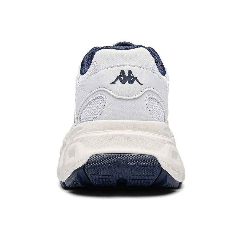 Kappa Anti Slip Wear Resistant Low Top Running Shoes Unisex Classic White-4