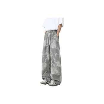 DANGERTIGER Jeans Unisex Pattern Gray