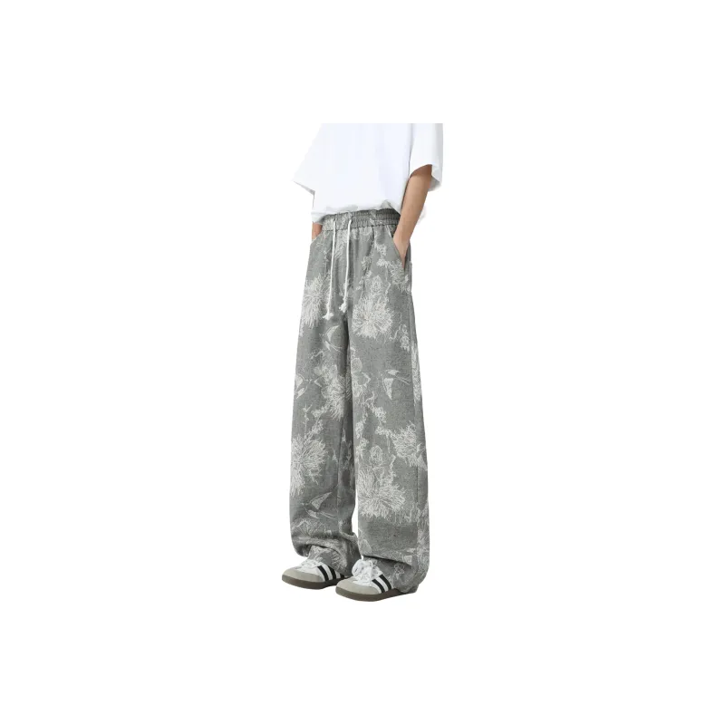 DANGERTIGER Jeans Unisex Pattern Gray-0