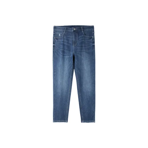 HLA Jeans Men Cooling Antibacterial Denim Blue Gradient Medium 26