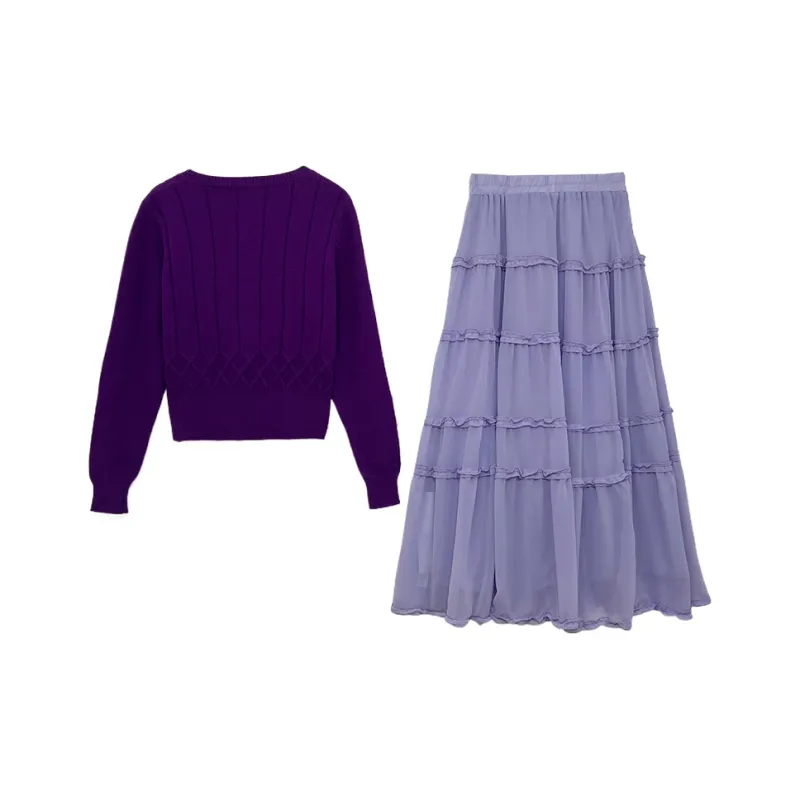 Icicofficial Two Piece Skirt Sets Women's-7