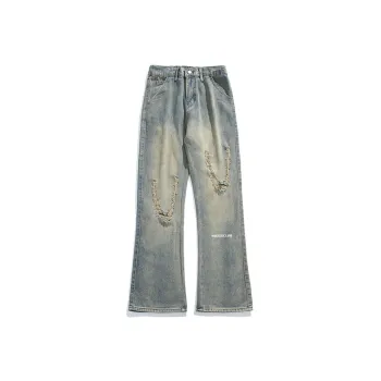 HOZZS Jeans Unisex Blue