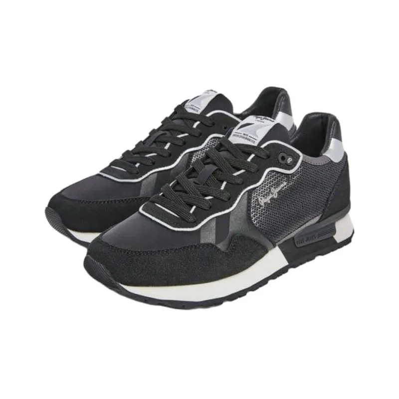 Pepe Jeans Brit Low Top Casual Shoes Women's Black-1