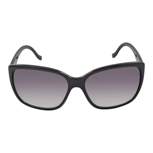 CALVIN KLEIN Plastic Irregular Shape Sunglasses Women's Black