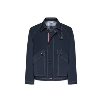 THOM BROWNE Contrast stitching Raglan Jacket