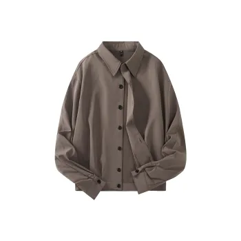 DKPD Spring And Autumn Jackets Coats Unisex Dark Khaki