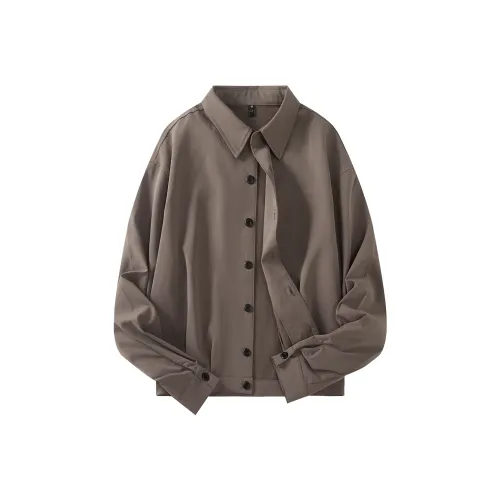 DKPD Spring And Autumn Jackets Coats Unisex Dark Khaki