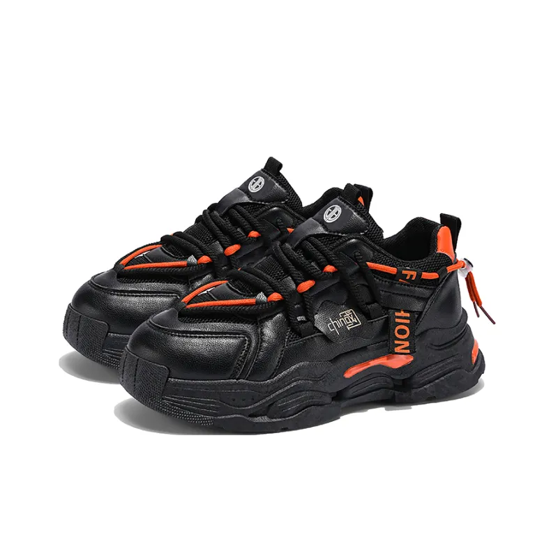 Yi Jiabao Anti Slip Wear Resistant Low Top Chunky Sneakers Men's-2