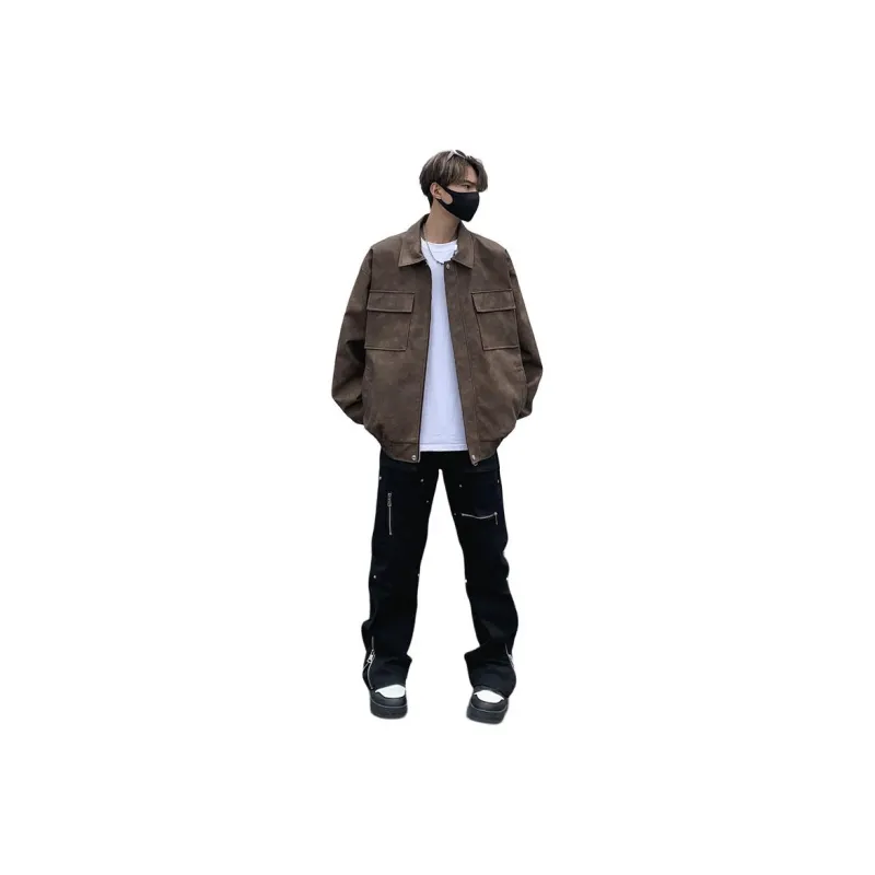 FOR FEAR THAT Leather Jacket Unisex-0