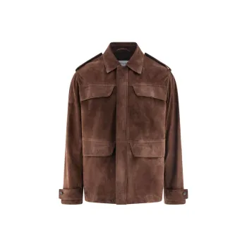 Ferragamo Buttoned Leather Jacket