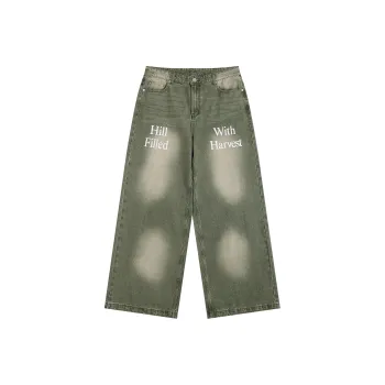 Atry Jeans Unisex Gray Green