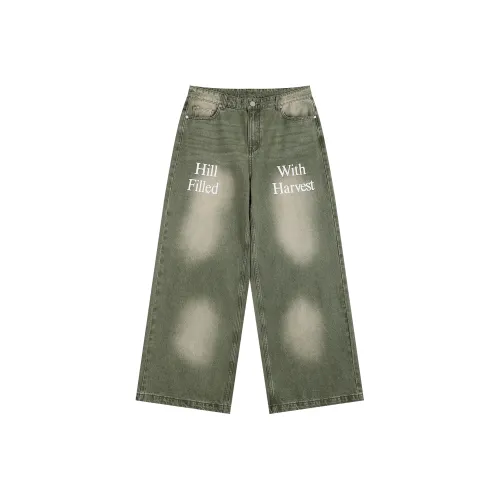 Atry Jeans Unisex Gray Green