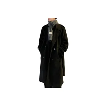 SOCKKEY Trench Coat Unisex Black