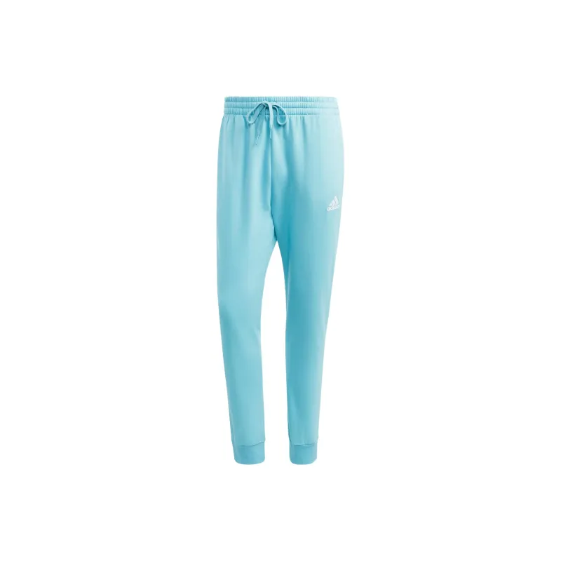 Adidas Essentials Fleece Regular Tapered Joggers Knitted Sports Pants Men's Blue-0