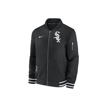 Nike Chicago White Sox Authentic Collection Dugout Men's Nike Mlb Full Zip Bomber Jacket