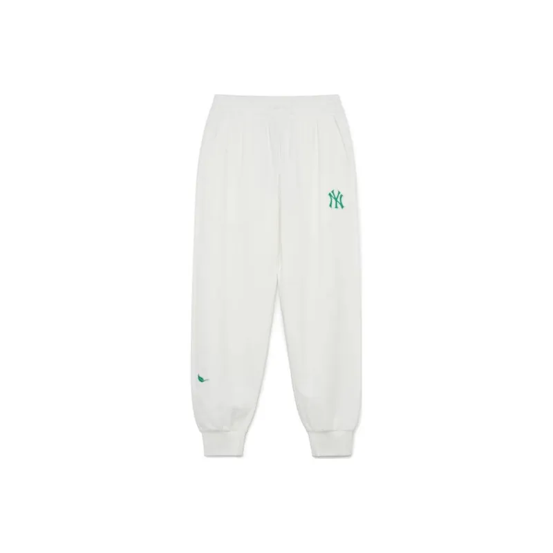 MLB New York Yankees Knitted Sweatpants Unisex White-0