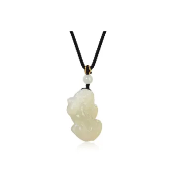 ZENGCAI Pendants Pale Greenish White Jade Unisex